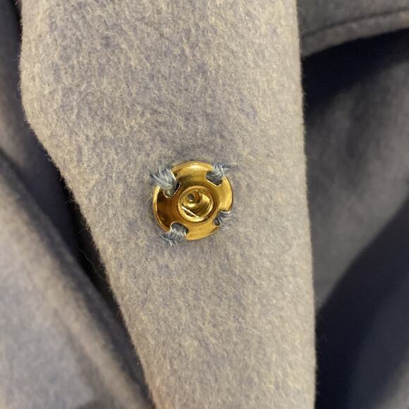 NEW!! Size 8 Cole Haan Belted Wrap Coat Ice Blue NEW!! - Picture 6 of 13